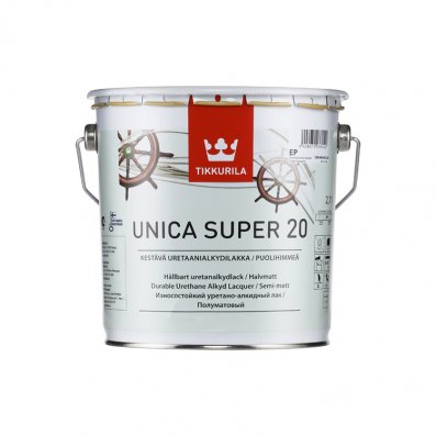 Износостойкий лак с УФ-защитой Tikkurila Unica Super 20