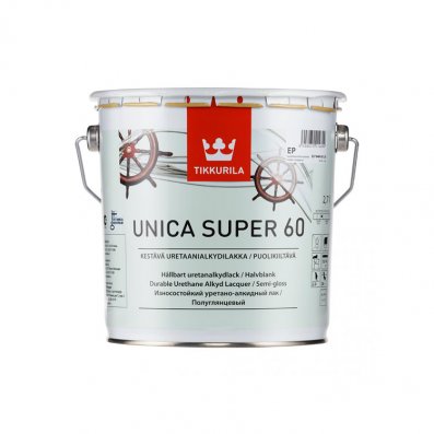 Износостойкий лак с УФ-защитой Tikkurila Unica Super 60
